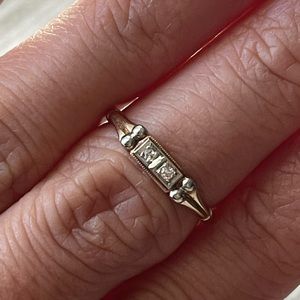 SALE “Moi & toi” diamond vintage ring By Keepsake